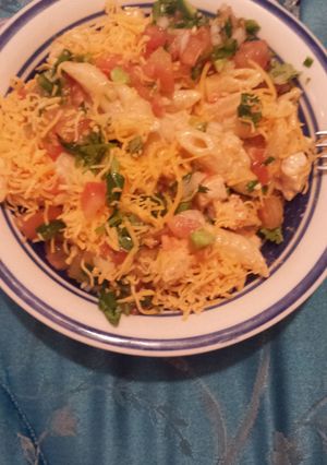 A picture of Southwest pasta with chicken.