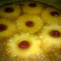 A picture of Pineapple Upside Down Cake (Doctored up from a box/quick and easy).