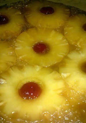 A picture of Pineapple Upside Down Cake (Doctored up from a box/quick and easy).