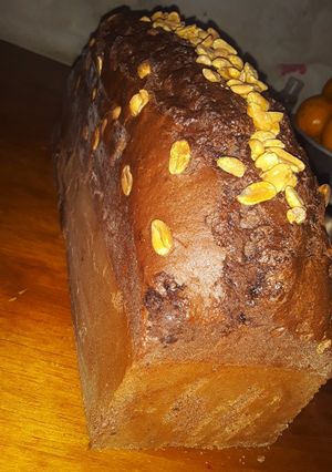 Una foto de Budín de Chocolate -Con maní & chocolate 🥜🍫