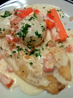 A picture of Poached Tilapia.