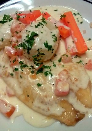 A picture of Poached Tilapia.