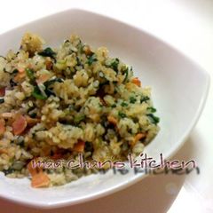 A Family Favorite: Japanese Flavored Spinach Fried Rice A picture of A Family Favorite: Japanese Flavored Spinach Fried Rice.