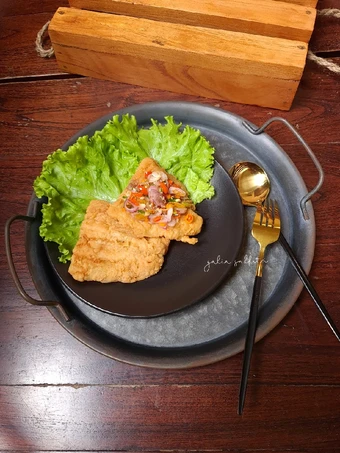 Cara Sederhana Menyiapkan Resep  Crispy Dori sambal matah yang Sempurna, Enak