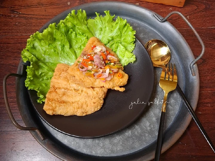 Cara Sederhana Menyiapkan Resep  Crispy Dori sambal matah yang Sempurna, Enak