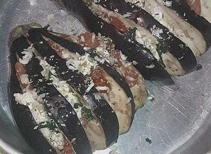Una foto de Berenjenas Fileteadas Rellenas