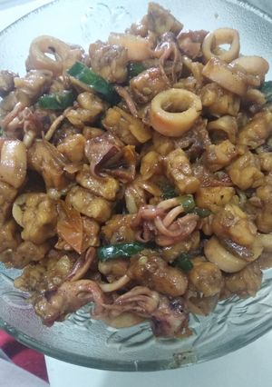 Foto resep Tumis tempe cumi asin