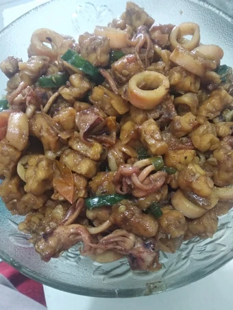 Cara Simple Menyiapkan Resep  Tumis tempe cumi asin yang Bikin Ngiler, Menggugah Selera