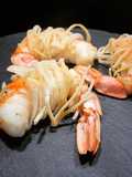 Gamberoni in pasta Kataifi al profumo di Bergamotto