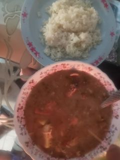 Una foto de Sopas de zaragoza con pollo