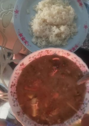 Una foto de Sopas de zaragoza con pollo