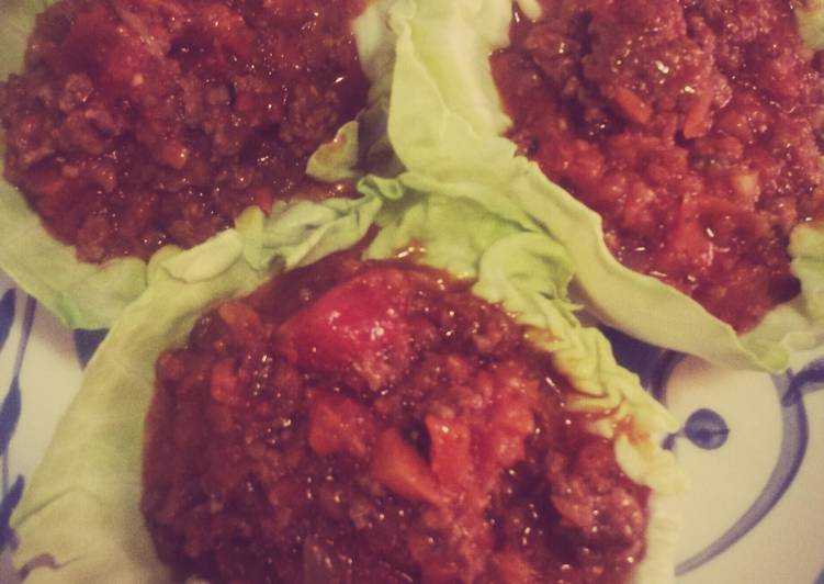 Recipe of Quick Mince in lettuce cups