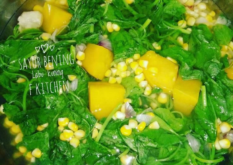 Langkah Mudah untuk mengolah Sayur Bening Labu Kuning (ala eyke 😁😁) yang praktis