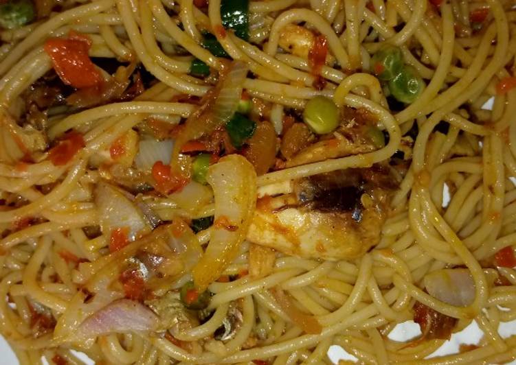 Recipe of Homemade Stir fry spaghetti