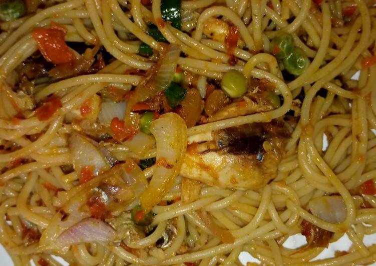 Steps to Prepare Award-winning Stir fry spaghetti