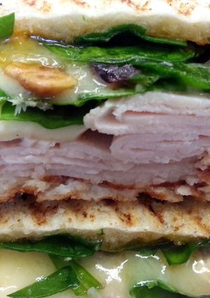 A picture of Crunchy Turkey-Brie Panini.