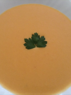 Una foto de Crema de calabaza y otras verduras