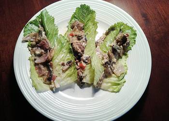 How to Cook Perfect Cheese Steak Lettece Wraps