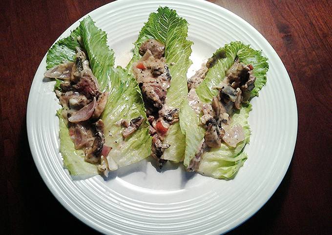 Cheese Steak Lettece Wraps