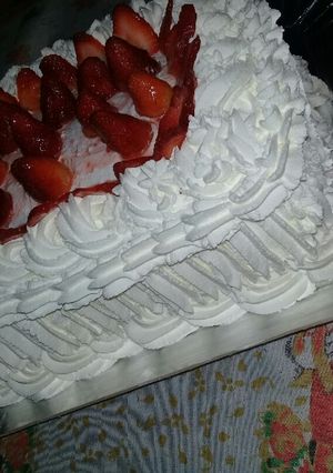 Una foto de Postre de frutillas