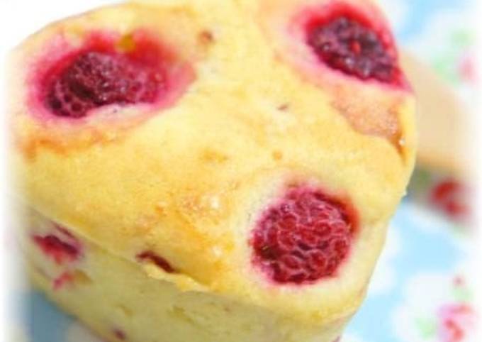 Steps to Make Speedy Raspberry Cheese Muffin (for White Day)