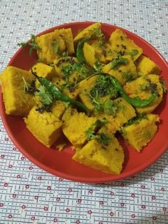 বেসনের ধোকলা রেসিপির প্রধান ছবি