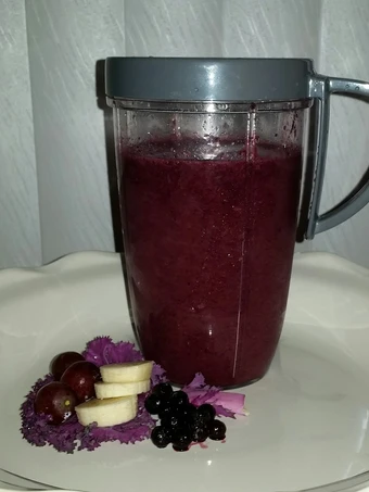 Easy Steps to Prepare Recipe Purple Bomber Smoothie that is  Makes Drooling, Can Spoil the Tongue}