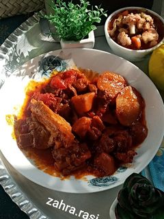 عکسی از دستور تاس کباب
