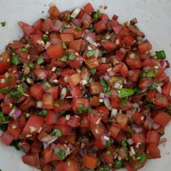 A picture of My bruschetta.