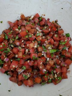 A picture of My bruschetta.