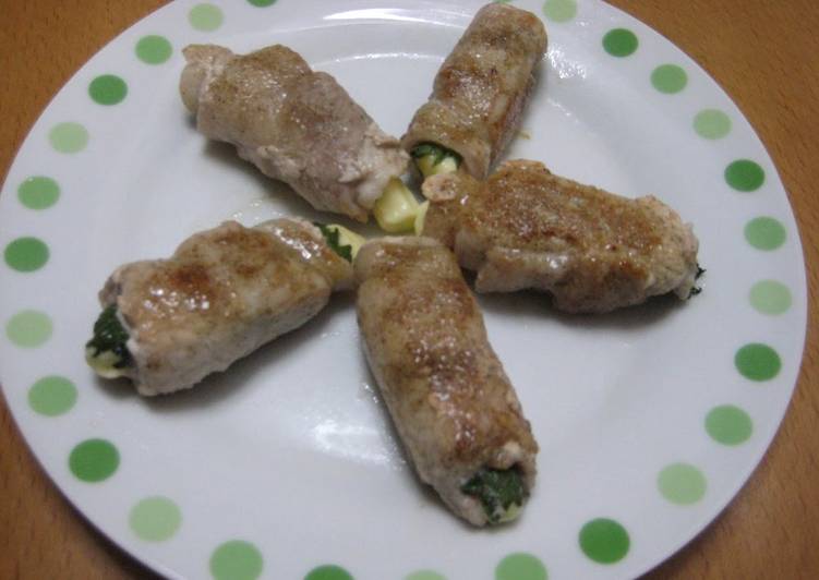 Wrapped Pork with Cheese