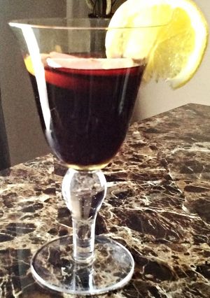 A picture of Taylor's Sangria.