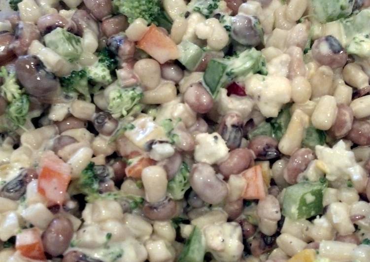 Steps to Make Homemade Yummy Bean Salad