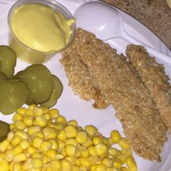 A picture of Crispy Baked Chicken Fingers.