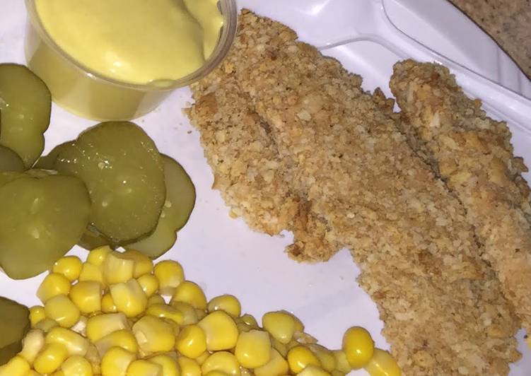 Tasy Crispy Baked Chicken Fingers