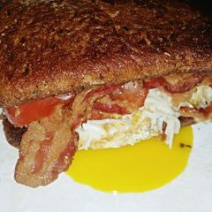 A picture of SugaMamas French Toast Sandwich.