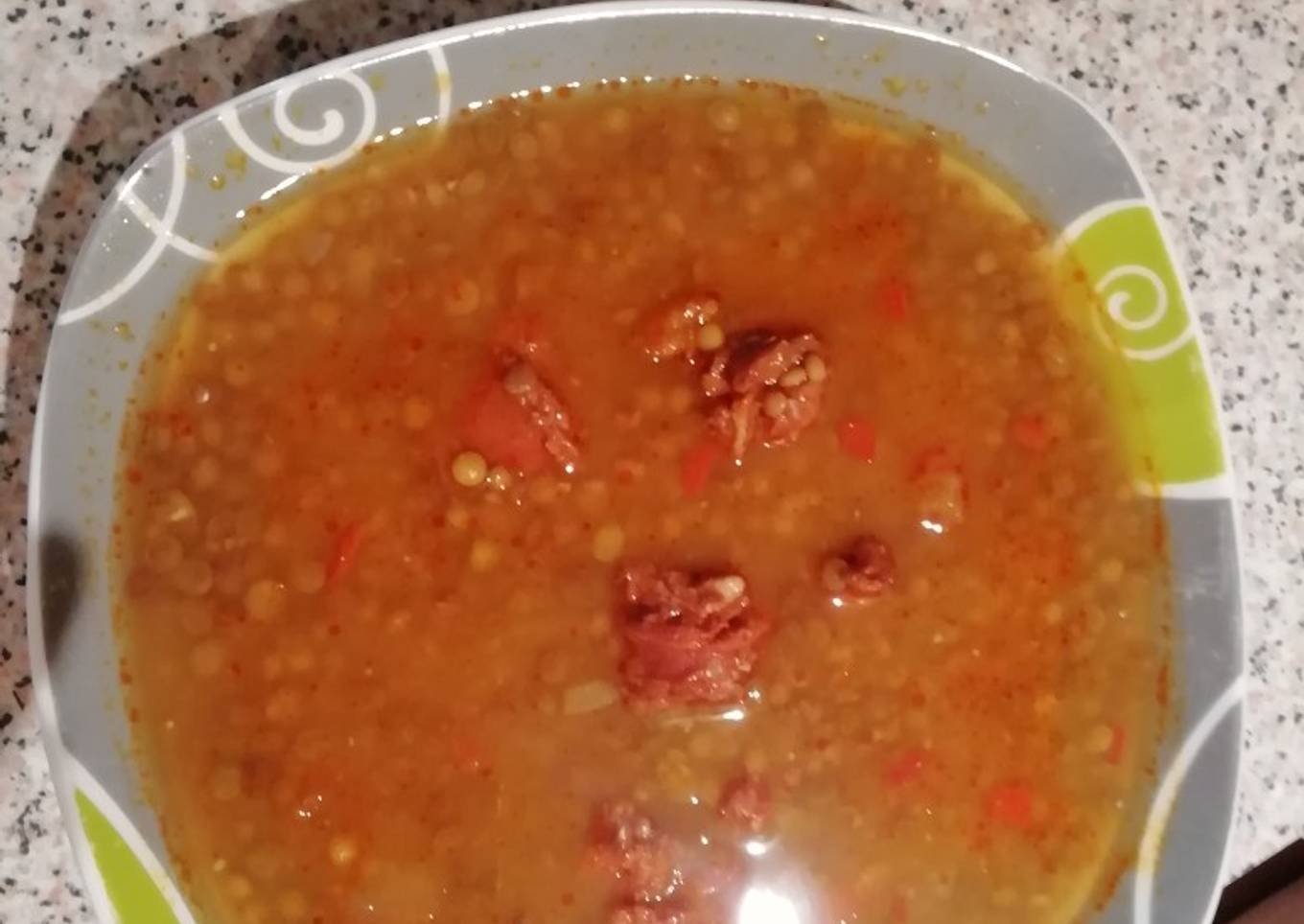 Lentejas con chorizo a mi manera