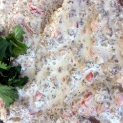 A picture of Superbowl Sausage dip.