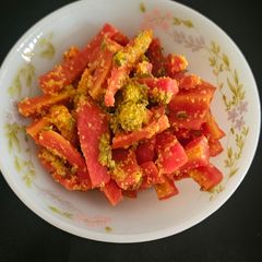 A picture of Instant Carrot Pickle.