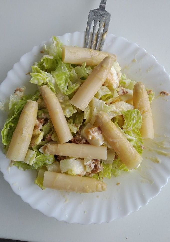 Una foto de Ensalada de espárragos