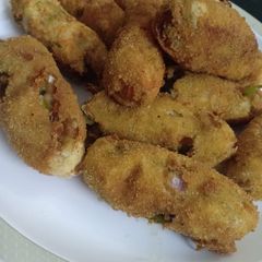Vegetable cutlets A picture of Vegetable cutlets.