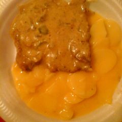A picture of Pork chop Ala crème.