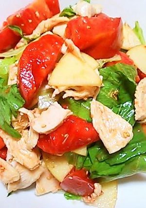 A picture of Boiled Chicken with Korean Dressing.