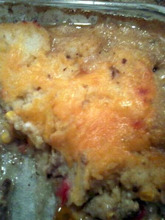 A picture of Hamburger/Corn Bake.
