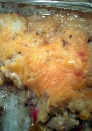 A picture of Hamburger/Corn Bake.