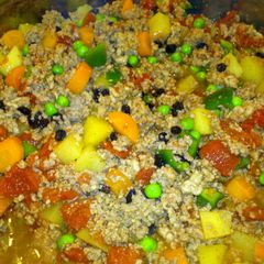 A picture of minced meat Menudo.