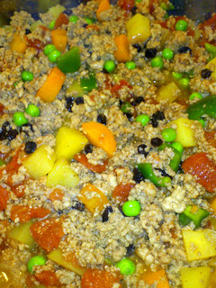A picture of minced meat Menudo.