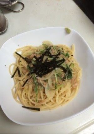 A picture of Tuna Soup Pasta.