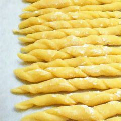A picture of Easy Homemade Fresh Pasta No. 9 (Trofie).
