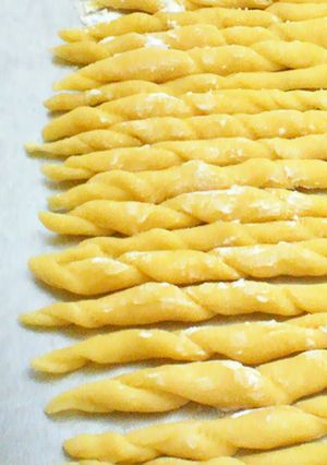 A picture of Easy Homemade Fresh Pasta No. 9 (Trofie).